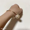 Pulsera de perlas clásica, material de cobre, pulseras estilo C para damas, brazaletes de moda favoritos, artículos, accesorios de joyería, regalos vip 1747741