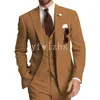 Nouveau Style Deux Boutons Beau Peak Revers Groom Tuxedos Hommes Costumes Mariage / Bal / Dîner Meilleur Blazer Homme (Veste + Pantalon + Cravate + Gilet) W255