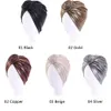 Glitter Feminino Muçulmano Cancro Cachecol Turbante Capa Queda de Cabelo Touca Chemo Touca de Cabeça Chapéu Árabe Gorro Acessórios de Cabeça Skullies Fashio