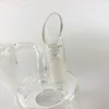 Bong in vetro trasparente Narghilè da 6,3 pollici mini inebriante riciclatore olio dab rig 14mm tubi dell'acqua per giunti maschili per fumare
