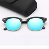 Męskie projektant okularów przeciwsłonecznych marka okularów przeciwsłonecznych mody okularów przeciwsłonecznych pół ramy żółwia zielone szklane soczewki de lunettes de soleil1720383