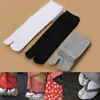 Calcetines para hombre, 1 par, sandalias japonesas con chanclas, punta dividida, Unisex, dos dedos, negro, blanco, gris, Kimono Geta Crew