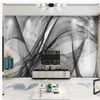 Papel de parede com foto personalizada Moderno e minimalista linha abstrata papéis de parede de mármore paisagem TV fundo parede