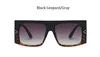 Lunettes de soleil Big Fram Fashion Femmes Brand Designer Gradient Black Vintage Femme Lunes de haute qualité Femme1 268W