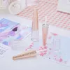 7ml 기하학 콘 모양 빈 지우기 립글로스 컨테이너 DIY 립밤 액체 튜브 디스펜서 병 메이크업 도구 F3926