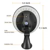 Round Solar Wall Light PIR Motion Sensor Circular Garden Light Street Lamp Outdoor Lighting 360 degree wall lamp 3 Lighting modes