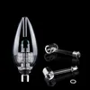 Kleurrijke draagbare birdcage kam NC pro kit mini glazen water bongpijpen met 510 draad 45 180 graden quartz banger tip dab rigs