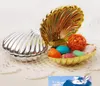 Shell Candy Doos Plastic Zilver Goud Kleur Candy Case Bruiloft Gunst Giften Baby Shower Gift Doos Bruiloft Decoratie Mariage