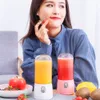 Mini USB Rechargeable Portable Juicer Fruit Vegetable Mixer Ice Smoothie Maker Electric Blender Machine Juicing Cup With Cover