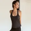 Yoga Outfits LEOQ Sexy Sleeveless Vest Solid Open Beauty Back Sports Tops Women Workout Shirt Quick Dry Gym Fitness Tank Top8329005