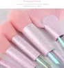 Rainbow Crystal Makeup Щетка набор 10 шт. 3D волшебный цвет Большой вентилятор Форма Blush Timeshadow Concealer Губ макияж кисти для красоты инструмент