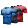 Local Delivery 3pcs Sport Shirt Men Quick Dry Tight Shirts Men's Sportswear Soccer Jerseys Elasticity Mens Running T-shirts