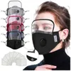 2 in 1 klep gezichtsmasker met afneembare oogschild stofdicht wasbaar volledige gezicht beschermende gezichtsscherm designer maskers met 2 filters RRA3336