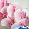 Prawdziwe Dotykowe Orchidee 72 CM Sztuczne Kwiaty Symulacja Księżniczka Orchidea Phalaenopsis Dla Wedding Flower 7Colors Gumowa powłoka PF13