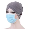 Les femmes musulmanes Hijab Scarf Croix Noeud Hijab Casquettes Bandeau élastique islamique Turban Hat Hairband femmes musulmanes Hijab Femme Headwrap