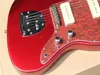 Factory Custom Red body Electric Guitar with Rosewood Fretboard,Red pearl pickguard,Chrome hardware,Provide customized services