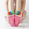 Meias Yoga Toe Exposed Backless Cola de distribuição de fluido Senhora Sock Sapatos Dividir Toes Muti Cores Spots inferior Ballet antiderrapante Tango 3 2HJ C2