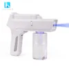 Handhållen Uppladdningsbar Blue Ray Nano Mist Spray Gun Portable 350ml Desinfectante Sanitizing Fogger Desinfektionsmedel Fogging Machine Hemanvändning