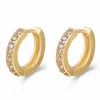 Small Hoop Earrings With Zircon Fashion Jewelry Engagement Gift For Lady YD01723278697