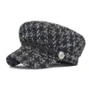 Outono e inverno retro retalhos boina women039s inglês moda lã sombreamento chapéu boina para women9250348
