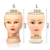 Top Verkauf von weiblichen Mannequin-Kopf ohne Haare für die Herstellung von Wig-Ständer und Hut-Display-Kosmetik-Manikin-Trainingskopf T-Pins CX200716