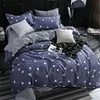 Copripiumino doppie Grigio 3/4 set Bedding Set Blue Euro copriletto di lusso lenzuola biancheria Regina Re Biancheria per adulti