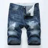 Mens Straight Ripped Denim Shorts 2021 Summer Fashion Designer Jeans For Men Casual Color Hip Hop Biker Skinny Jean Shorts42