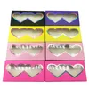 New Mink Eyelashes 50pcs paper eyelashes false capaging box for 25mm lash boxes packaging logo box makeup cilios