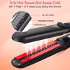 Professionell Steam Hair Plattång curling stylingverktyg Keramiska Vapor Hair Flat Iron Seam Hår Plattjärn CX200721