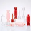 Aangepaste logo 8 ml lege lip glanst plastic doos containers roze rood blauwe lipgloss buis eyeliner wimper container mini lip glanzend gespleten fles