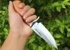 Coltello da caccia dritto Freewolf Outdoor Survival 8Cr13 Lama fissa con manico in palissandro con lama satinata e fodero in pelle