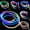 12V 5M WS2811 Adressierbare 5050 RGB LED Pixel Neon Sign Tube Flexibe Strip Light Belt 360LEDs Flach 10mm * 20mm IP67 Wasserdicht Magic Dream Farbwechsel Große Größe