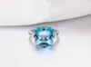 GEM'S BALLET Natura Iolite Blue Mystic topaz Gemstone Cocktail Rings Fine Jewelry for Women LY191226