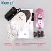 Kemei LED Light Infrared Hair Removal Women Wool Epilator Shaving Lady's Shaver Female Care Depilador Eletrico