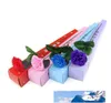 Carnation Soaps Flower Packed Gifts Event Party Goods Favor Savon de toilette parfumé faux rose savon accessoires de salle de bain pour le cadeau du jour des mères SR09