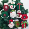 Árbol de Navidad Colgante Colgante Santa Muñeco de nieve Alce Bolsa de regalo Guantes Muñeca Colgante pequeño Colgante Feliz Navidad Árbol Decoración