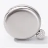 Rhinestone Lid Hip Flasks Fashion en acier inoxydable mini flacon rond Round Pot créatif Bouteille portable portable 1019732