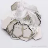 1000 PCS price tag tie string display label tag 25 x18mm chic Jewelry price tag