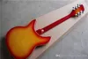 Manufacturer custom hollow cherry sunburst 12 string electric guitar with 2 R pickup bridge chrome hardware can be customized9230888