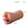 Silikon manlig masturbator 4d realistisk djup hals silikon artificiell vagina mun oral sex leksak för män j0009