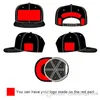 Custom Logo Baseball Kepsar Hip Hop Justerbar Snapback Vuxen Barn Storlek Broderi Utskrift Logotyp Monterad Hel Komplett Sluten hatt Solskydd Hinkhatt Tillgänglig