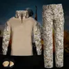 Utomhusskjortor Barnkamouflage Training Clothes kostym Kids Cs Field Camping Jakt Combat Uniform Tactical Shirt Pants1