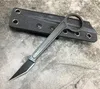 2020 New EDC Tactical Straight Knives 440C Stone Wash Blade Full Tang Steel Handle Fixed Blade Paper cutter Knife