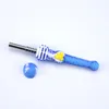 4.8'' Silicone pipe Kit With 2.4'' GR2 Titanium Tip Nail Caps Oil Rigs Concentrate Pipes