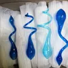 Uniek ontwerp Italiaanse blauwe hanglampen moderne grote murano -stijl kroonluchter handgeblazen glazen kroonluchter verlichting voor lobby trap