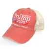 Donald Trump 2020 Berretto da baseball Maschere per il viso Trump Keep America Great President Election Trump Mesh Cap Cappelli per feste per sport all'aria aperta CYZ2489 60 pezzi