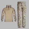 Utomhusskjortor Barnkamouflage Training Clothes kostym Kids Cs Field Camping Jakt Combat Uniform Tactical Shirt Pants1