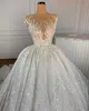 2020 Plus Size Arabic Aso Ebi Luxurious Vintage Mermaid Wedding Dresses Lace Beaded Sheer Neck Bridal Dresses Sexy Wedding Gowns240p