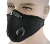 Sport ansiktsmask med filter Aktiverad kol PM 2.5 Anti-Pollution Andningsventil Running Training Bike Cykling Skyddsmasker FY9075