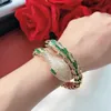 snake Bracelet colour Classic Fashion Party Jewelry For Women Gold Wedding Luxurious Full drilling snake Open size Bracelets 274w